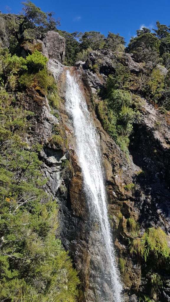 Te Araroa Trail Day 133 - Waterfall from the Avalanche Peak track