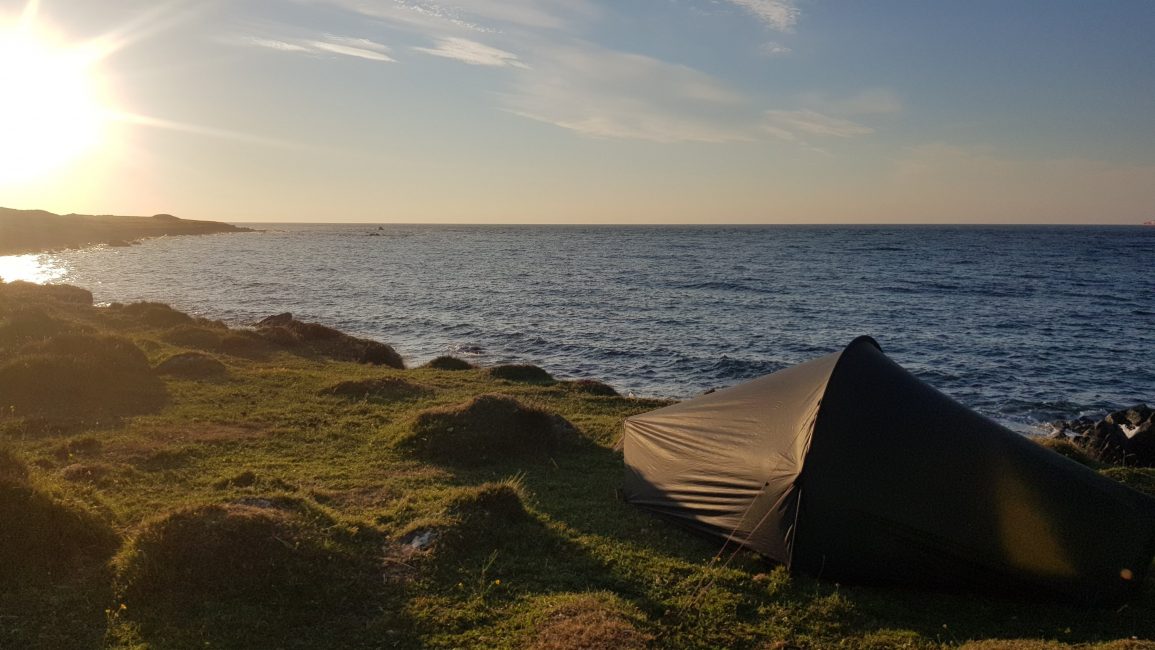 Wild camp outside Coverack