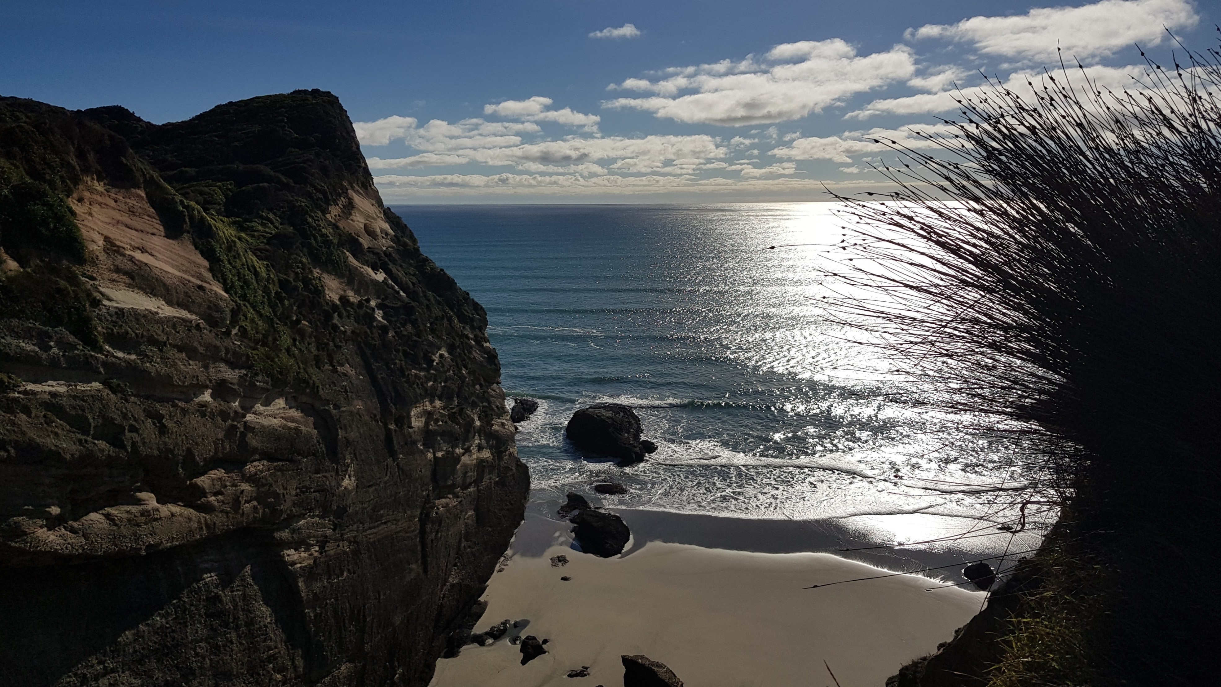 Clifftop views from the Puponga Hilltop Track