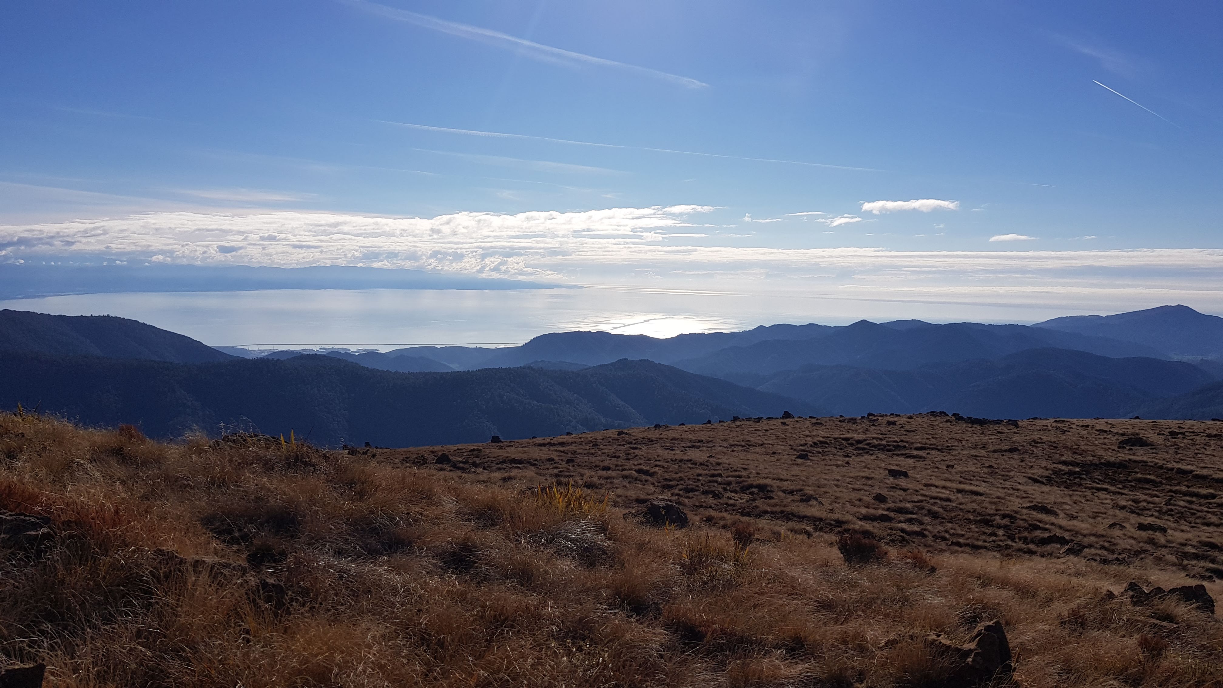 Great views over Tasman Bay from Dun Mountain