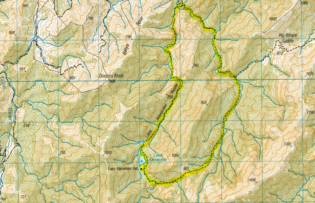 Lake Alexander Route Map