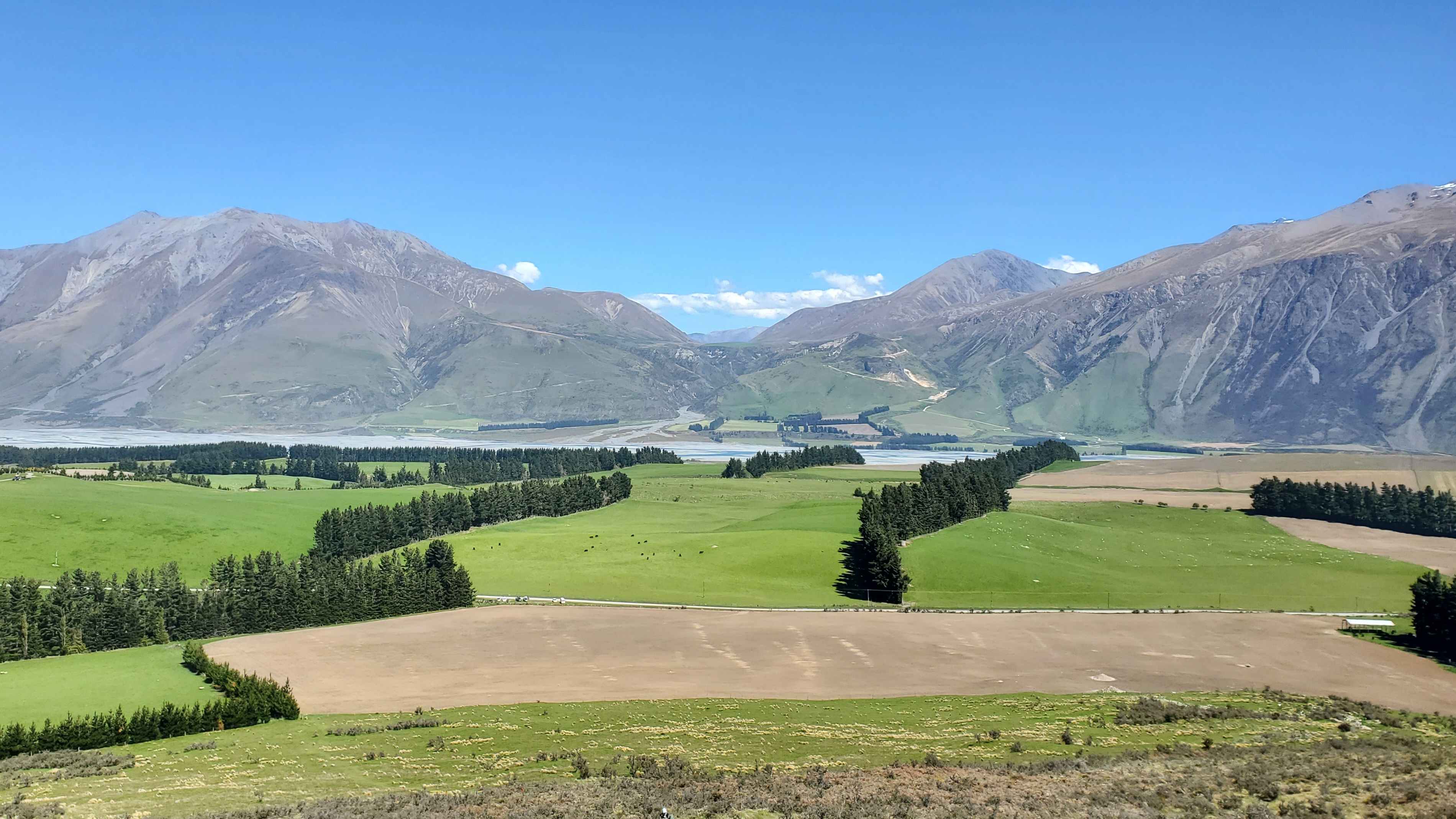 Looking back to the car park from the start of the Peak Hill Track