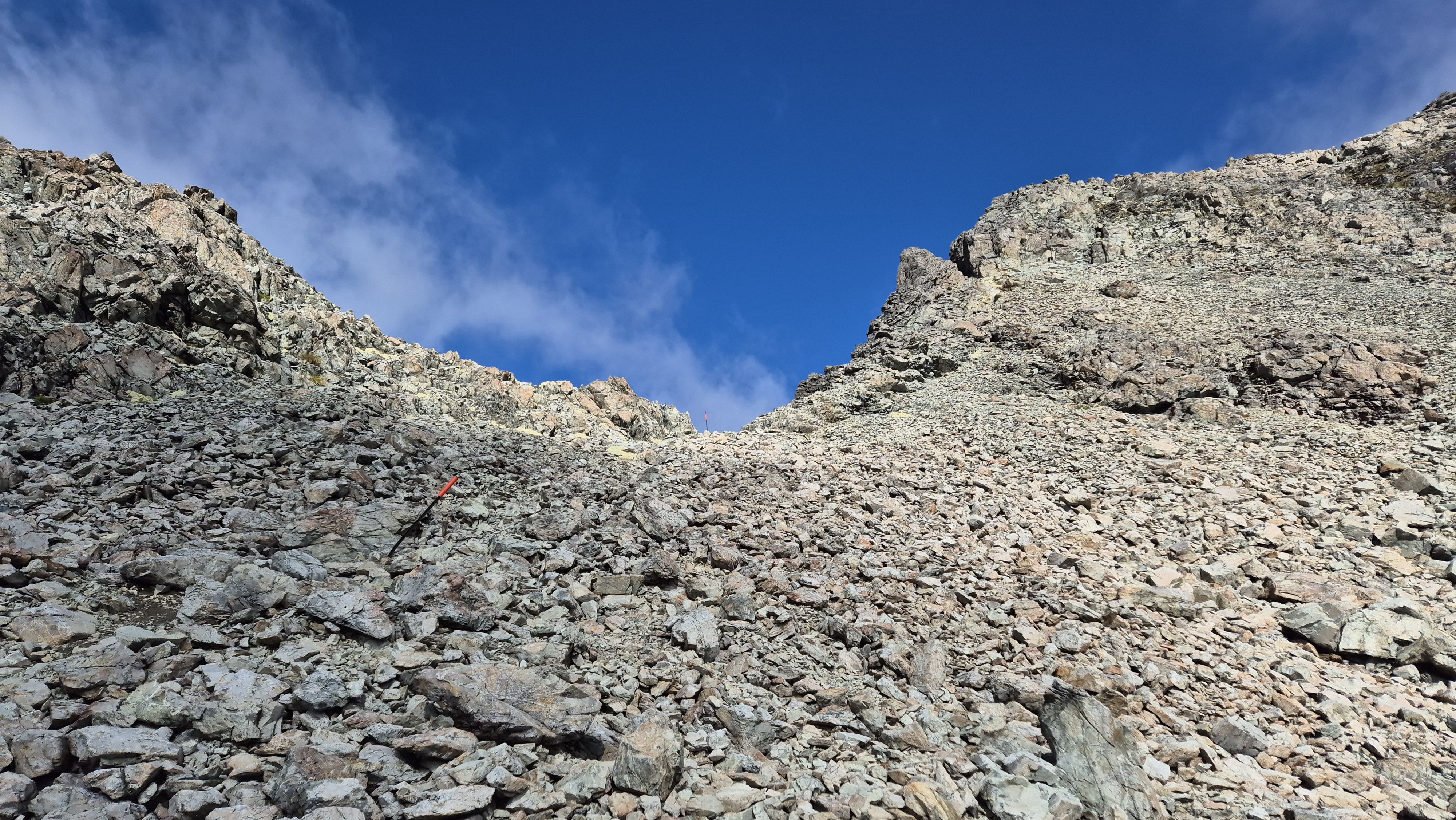 The final climb up to Moss Pass from Blue Lake