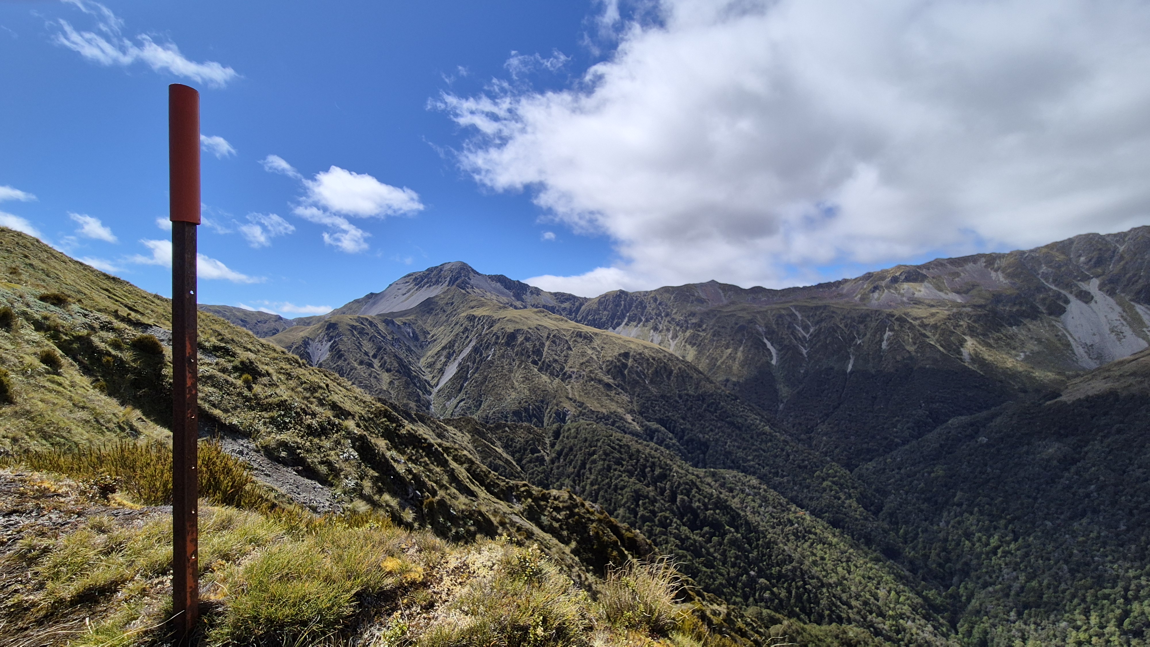 Fantastic views up towards the saddle, Robinson Christabel