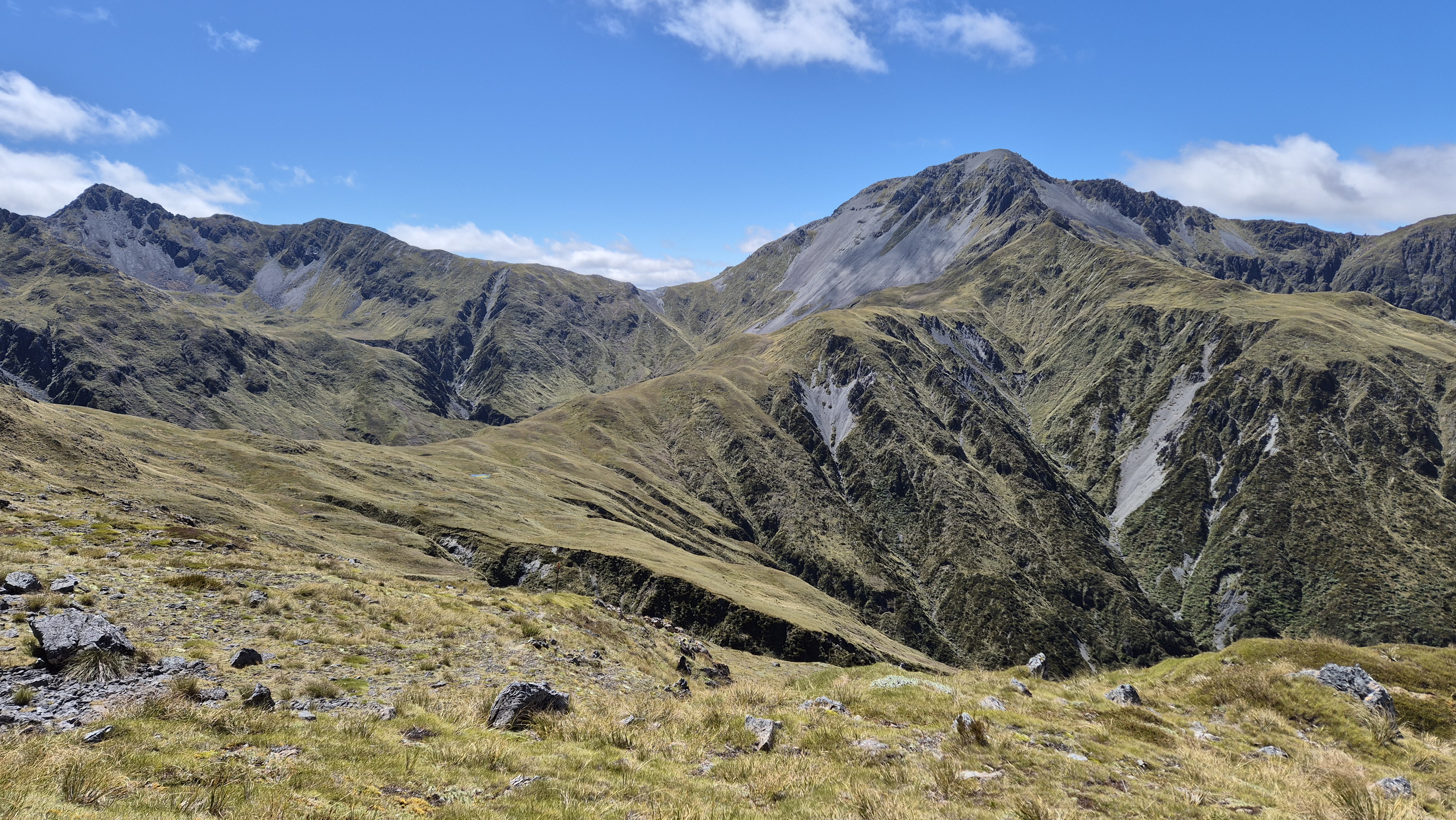 First glimpse of the saddle and Mt Boscawen Robinson Christabel