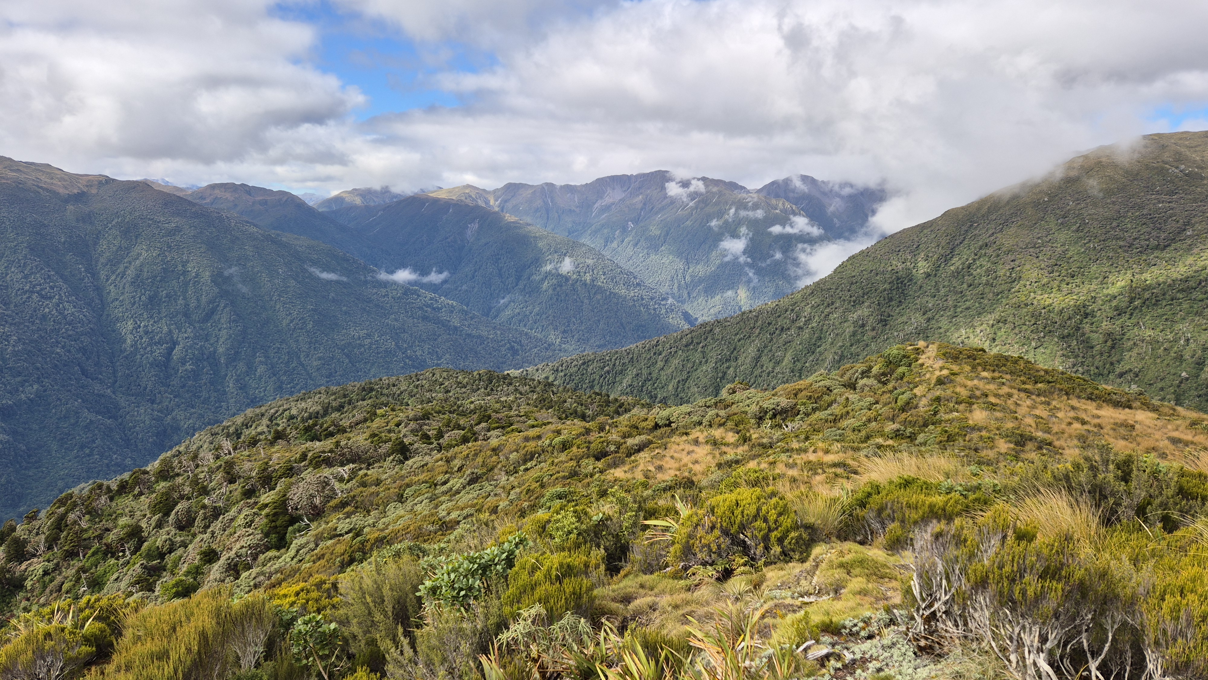 Looking back at the Brian O'Lyn Route, Lake Morgan Cone Creek loop