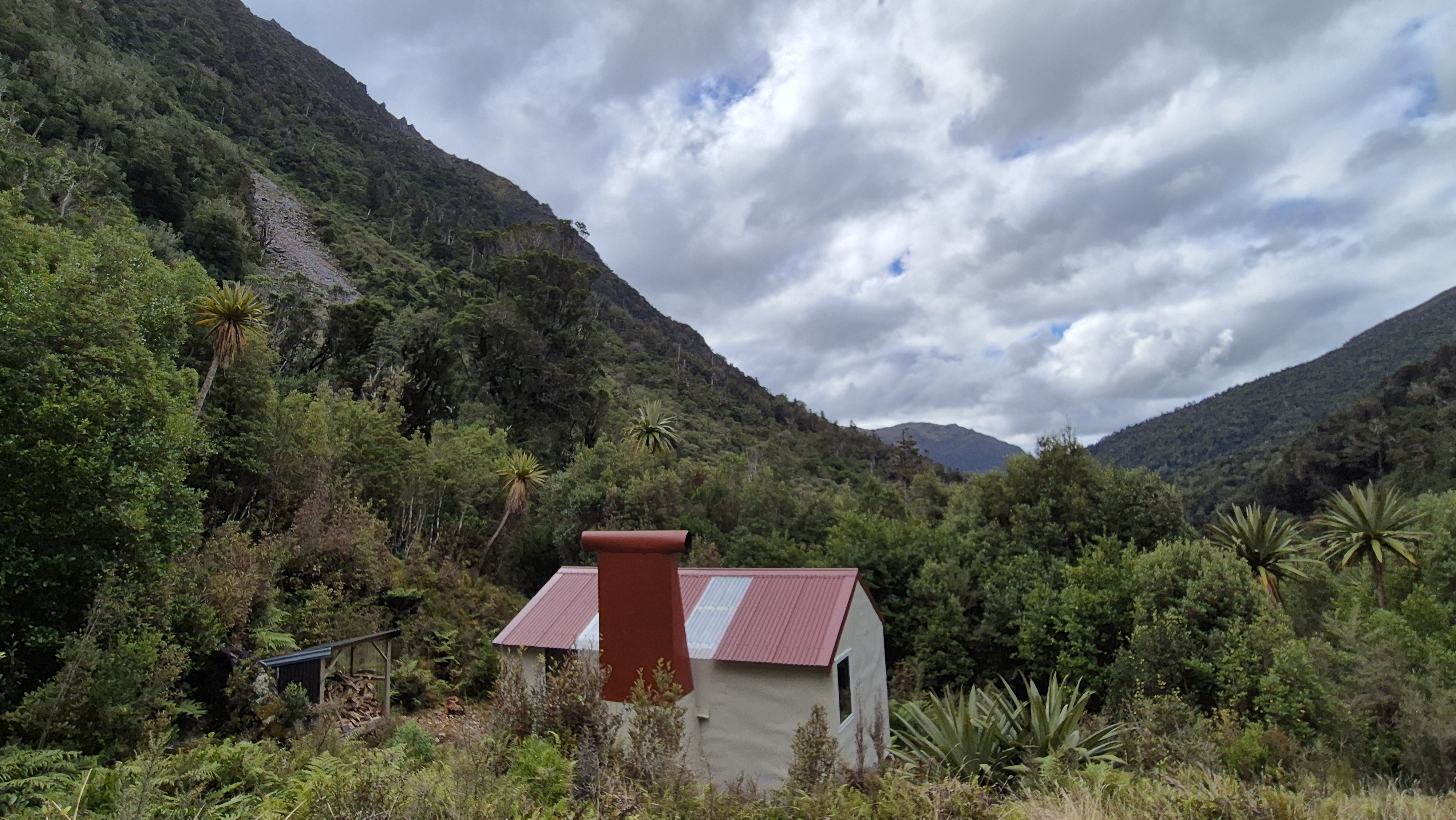 Cone Creek Hut. Brian O'Lyn, Lake Morgan loop